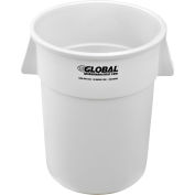 Global Industrial™ Plastic Trash Can - 55 Gallon White