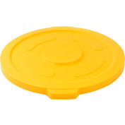 Global Industrial™ Plastic Trash Can Lid - 55 Gallon Yellow