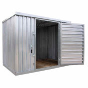 Cabanon de stockage extérieur en acier galvanisé, 9 pi 1-1/4 po de largeur x 6 pi 5 po de diamètre x 7 pi 1 po de hauteur