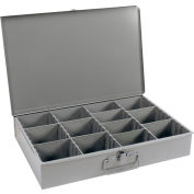 Boîte à compartiments à fonds arrondis Durham 119-95, compartiments verticaux ajustables, 18 x 12 x 3, qté par paquet : 4