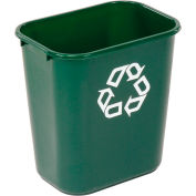 Rubbermaid® Deskside Recycling Wastebasket, 7 Gallon, Green