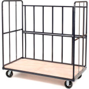 ™ Global Industrial Wood Shelf Truck, 2000 lb Capacité, 60"L x 30"L x 62"H, Bleu