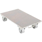 Aluminium Dolly PDA-1627-C-S-H 27"L x 16"W avec pont solide et roues d'acier