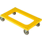 Global Industrial™ Plastic Dolly with Flush Deck - 4" Casters 1000 Lb. Capacité