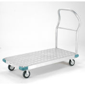 Global Industrial Aluminum Diamond Deck Platform Truck 60x30 1400 Lb. Cap. 5" Rubber Casters