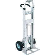 Global Industrial™ Aluminium 3-en-1 Convertible Hand Truck With Pneumatic Wheels
