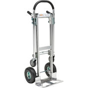 Global Industrial Junior Aluminum 2-in-1 Convertible Hand Truck With Pneumatic Wheels