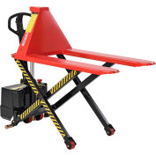 Global Industrial™ Battery Operated High Lift Skid Truck, 3300 Lb. Capacity, 27" x 44" Forks