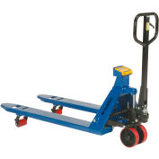 Global Industrial Pallet Jack Scale Truck, 27"W x 48"L Forks, 5500 Lb. Cap.