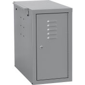 Global Industrial™ Security Computer CPU Enclosed Cabinet Side Car, Gris foncé