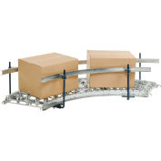 Steel Guard Rail Kit (Pair) for Omni Metalcraft 90 Degree Curved Skate Wheel Conveyor