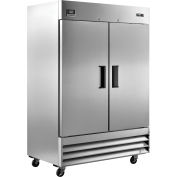 Nexel® Reach In Freezer, 2 portes pleines, 47 pi³, acier inoxydable