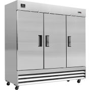 Nexel® Commercial Reach-In Refrigerator, 3 Solid Doors, 72 Cu. Ft