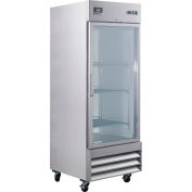 Nexel® Reach In Refrigerator, Glass Door, 23 Cu. Ft.