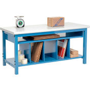 Global Industrial™ Packing Workbench W / Lower Shelf Kit, bord de sécurité stratifié, 60 « W x 36"D