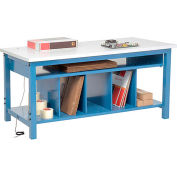 Global Industrial™ Packing Workbench W/Lower Shelf Kit, ESD Square Edge, 72"W x 36"D