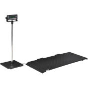 Global Industrial® Digital Floor Scale With LCD Indicator & Stand, 1 000 lb x 0,5 lb