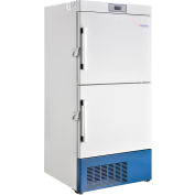 Global Industrial™ Upright Laboratory Freezer, 2 Solid Doors, 17.3 Cu.Ft.