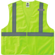 Ergodyne GloWear 8215BA-S Breakaway Mesh Hi-Vis Safety Vest, Class 2, Economy, XS, Lime