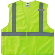 Ergodyne GloWear 8215BA-S Breakaway Mesh Hi-Vis Safety Vest, Class 2, Economy, XL, Lime