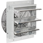 Continental Dynamics® Ventilateur d’échappement Direct Drive 12 » avec obturateur, 3 vitesses, 2150CFM, 1/12HP, 1Phase