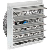 Continental Dynamics® Direct Drive 18" Exhaust Fan W/ Shutter, 3 Speed, 5250 CFM, 1/8HP, 1Phase