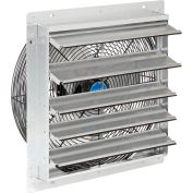 Continental Dynamics® Direct Drive 18 » Ventilateur d’échappement W / Shutter, 3 vitesses, 5250 CFM, 1/8HP, 1Phase