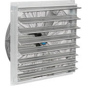 Ventilateur d’échappement Continental Dynamics® Direct Drive 30 » avec obturateur, 2 vitesses, 8000 CFM, 1/4HP, 1phase