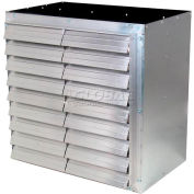 J&D 36" Galvanized Wall Master Exhaust Fan, Direct Drive, 1/2hp, 3 Phase
