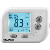 Global Industrial® Thermostat non programmable, Chaleur, Cool, Off, Auto, 24 ACC