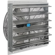 Ventilateur d’échappement Continental Dynamics® Direct Drive 24 » avec obturateur, 1 vitesses, 7000 CFM, 1/4HP, 1phase