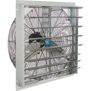 Continental Dynamics® Direct Drive 30" Exhaust Fan w/ Shutter, 1 Speed, 8000CFM, 1/4 HP, 1Phase