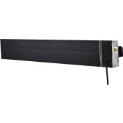 Global Industrial® Infrared Patio Heater w/Remote, Wall/Ceiling Mount, 2600W, Black Panel
