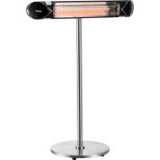 Global Industrial® Infrared Patio Heater w/Remote Control, Free Standing, 1500W, 35-3/8"L