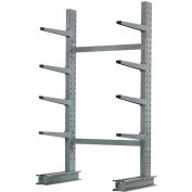 Cantilever Rack monoface Starter unité Medium Duty (série 1000), 48" W x 33" D x 8' H, 5300 Lbs Cap