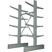Global Industrial™ Double Sided Cantilever Rack Starter, 2" Lip, 48"Wx45"Dx96"H