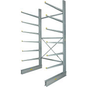 Global Industrial™ Single Sided Cantilever Rack Starter, 2" Lip, 72"Wx50"Dx144"H