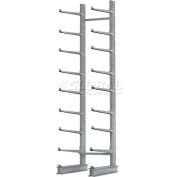 Global Industrial Single Sided Cantilever Rack Starter, 2" Lip, 72"Wx61"Dx144"H