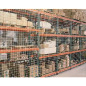 Global Industrial Pallet Rack Netting, One Bay, 123"W x 96"H, 1-3/4" Sq. Mesh, 1250 lb Rating
