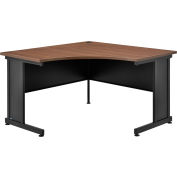 Interion® 48"W Corner Desk - Walnut