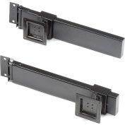 Global Industrial™ Double Arm Kit with 2 VESA Mounts For Orbit Workstation - Black