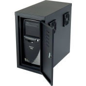 Global Industrial™ Orbit CPU Computer Enclosure Cabinet Front/Rear Doors 2 Ventilateurs d’échappement, Noir