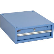 Global Industrial™ Steel Drawer, 17-1/4"W x 20"D x 6"H, Blue