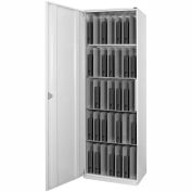 Datum LapTop Tower Storage Locker with Left-Hinged Door, Light Gray