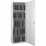 Datum LapTop Tower Storage Locker with Right-Hinged Door, Light Gray