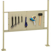 Global Industrial™ Panel Kit pour banc 48"W - Pegboard 36"W, Rails & Uprights, Tan