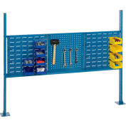 Global Industrial™ 18 » Pegboard & 18 » Louver Panel Kit, 54"W, Bleu