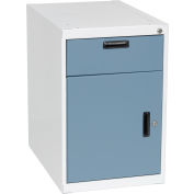 Pro-Line Modular Steel Cabinet W/ Locking Left Hand Swinging Door, 18"W x 26"D, Blue