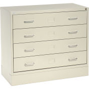 Cabinet de rangement empilable multimédia - gris clair
