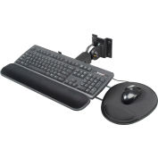 Global Industrial™ Flip Up Keyboard & Mouse Tray, 18 « W, Noir